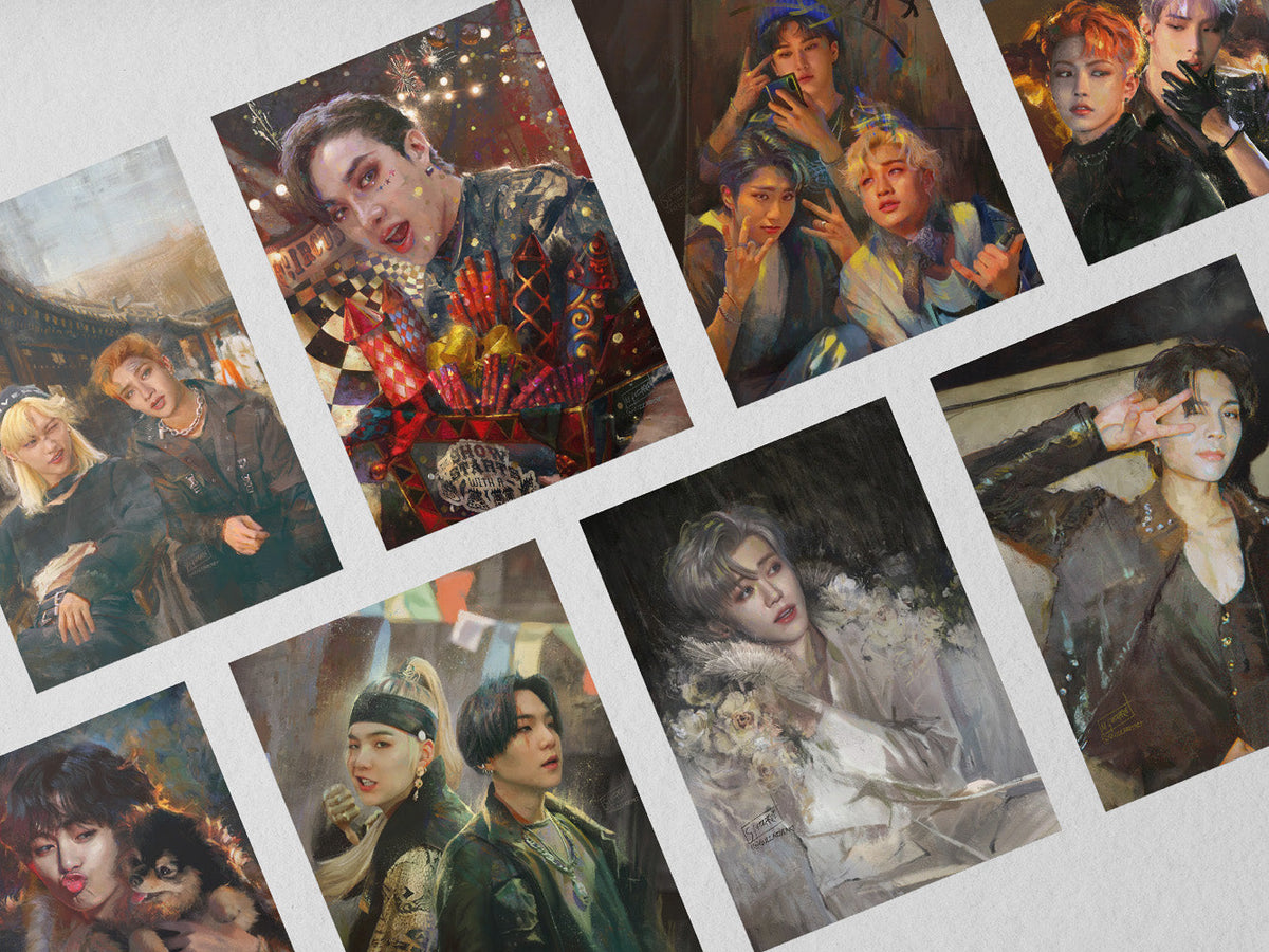 T Kpop Sleepy Man Painting