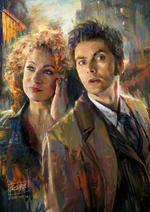 Load image into Gallery viewer, River and the 10th Doctor | Doctor Who
