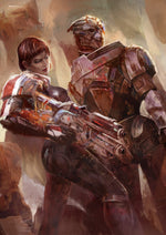 Load image into Gallery viewer, Garrus and Shepard | Mass Effect
